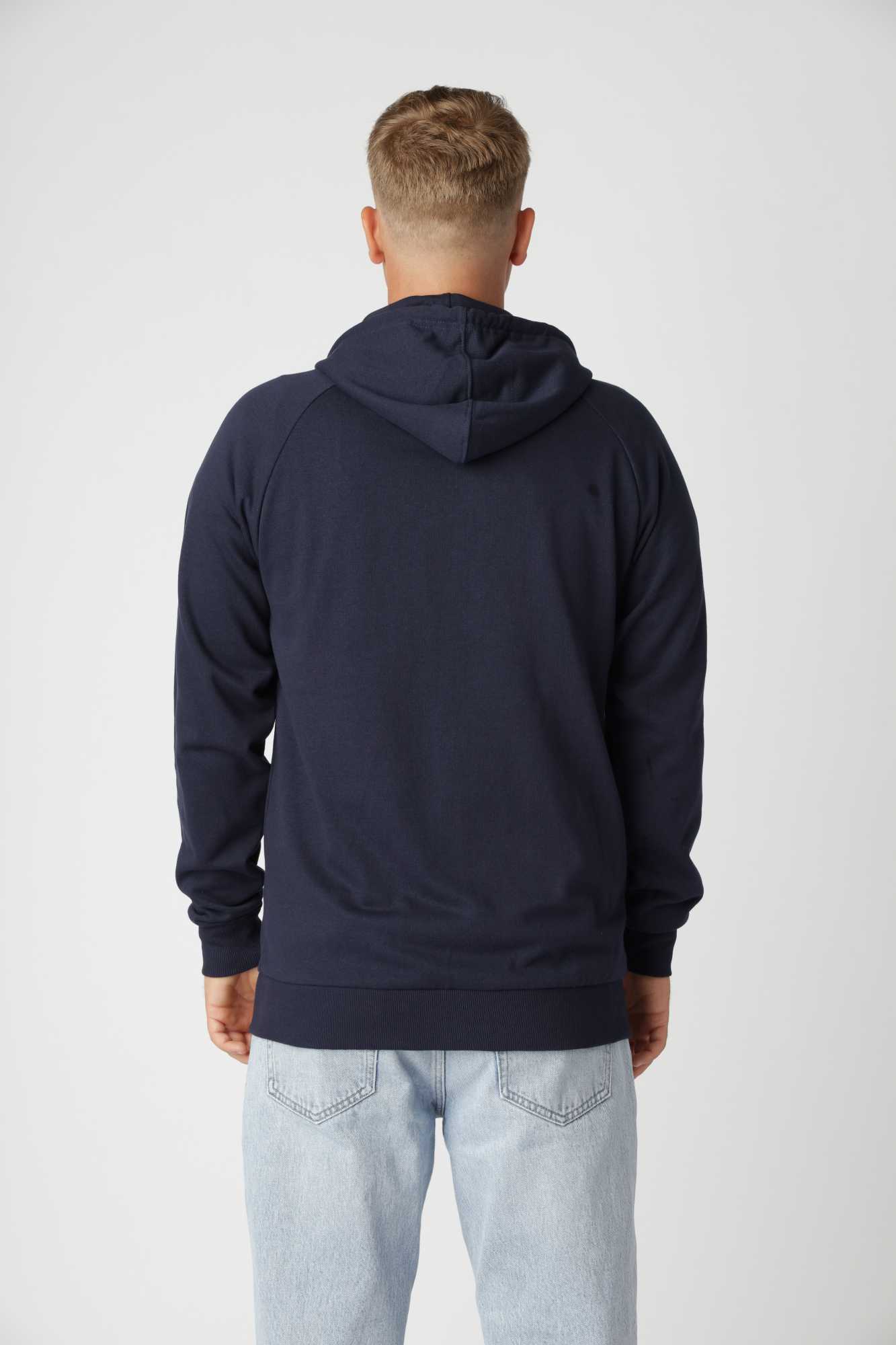 Basic Zipup, Blå Navy