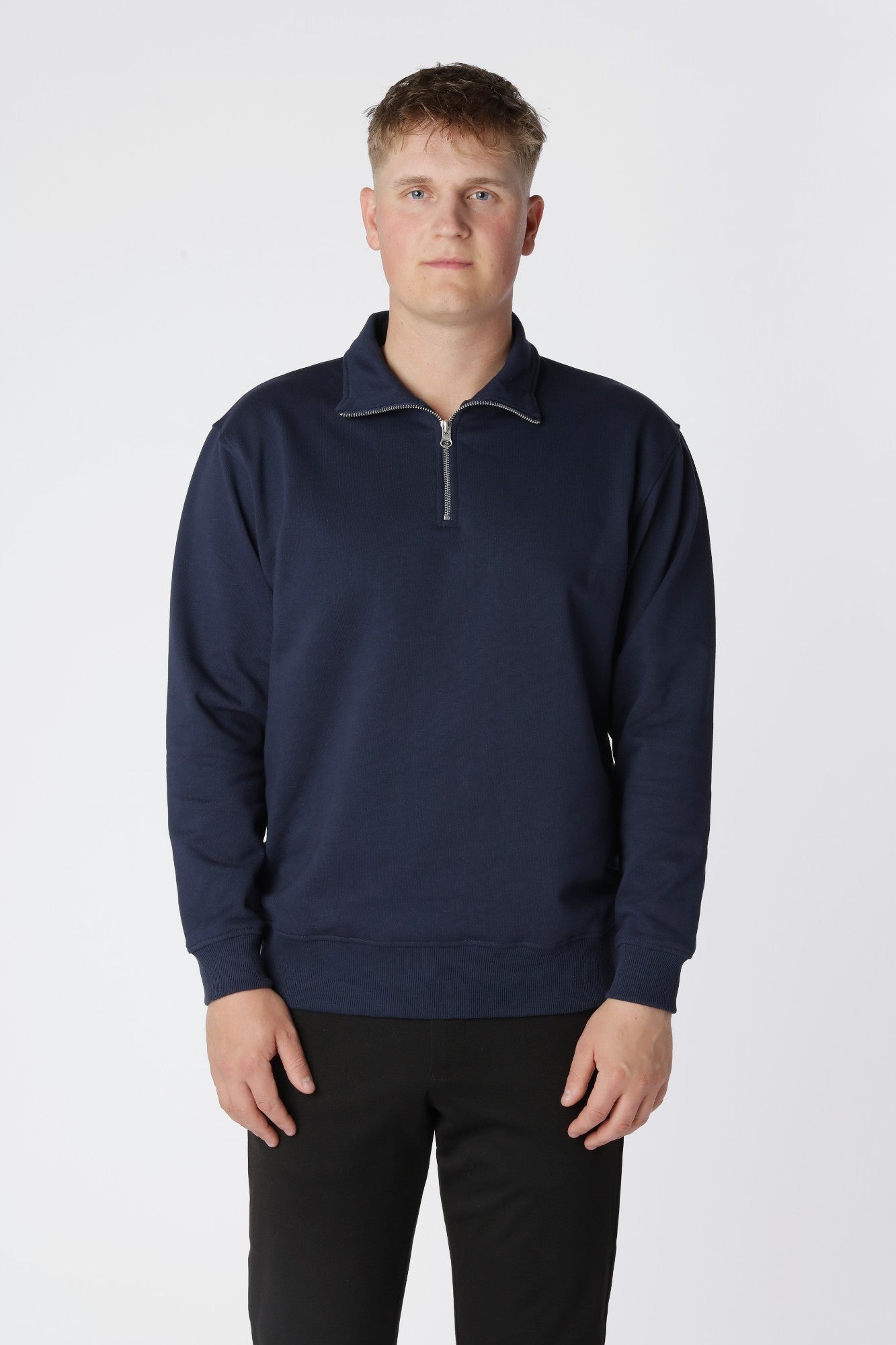 Essential Half Zip, Navy