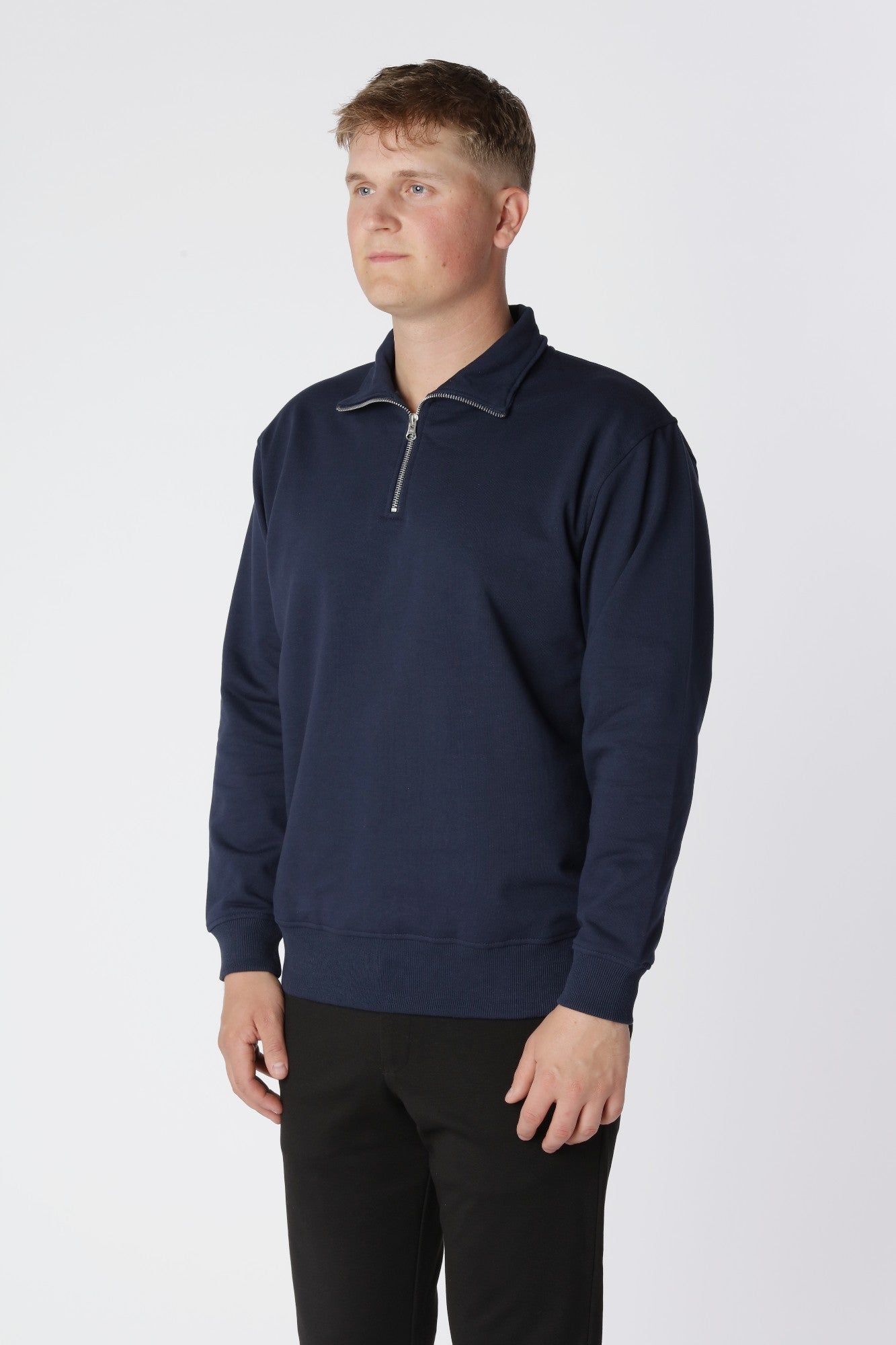 Essential Half Zip, Navy