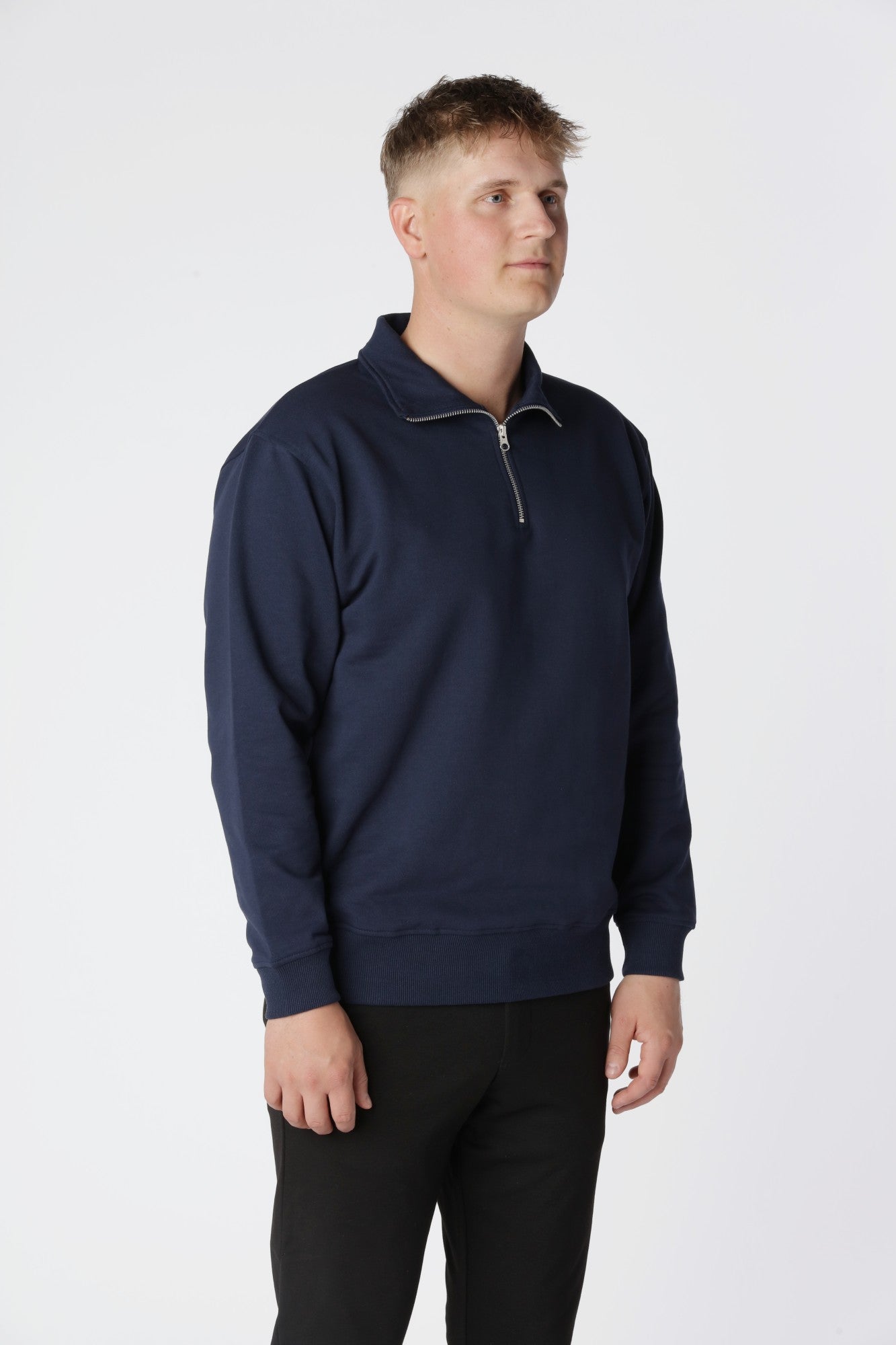 Essential Half Zip, Navy
