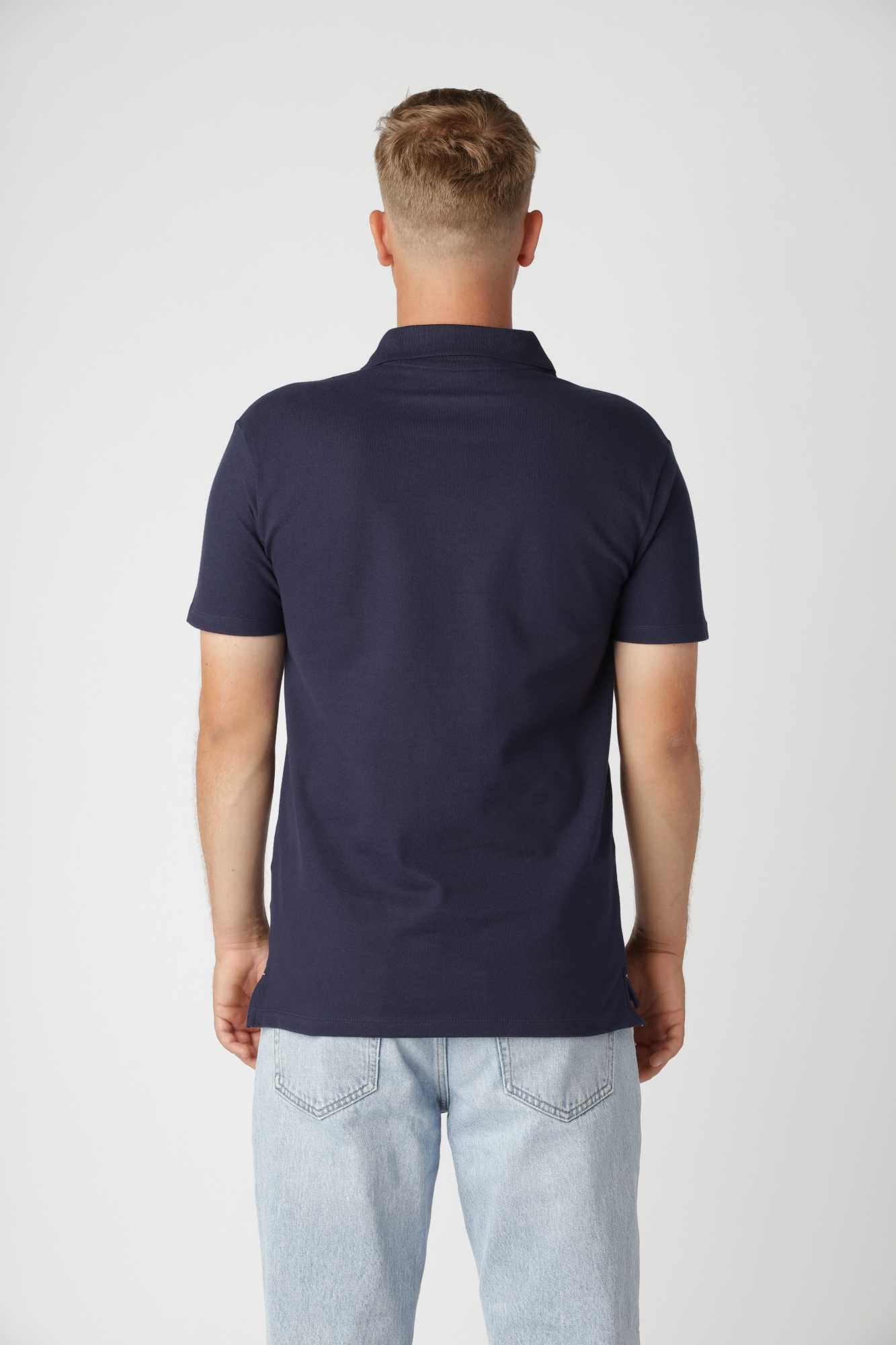 Premium Polo Shirt, Blå Navy