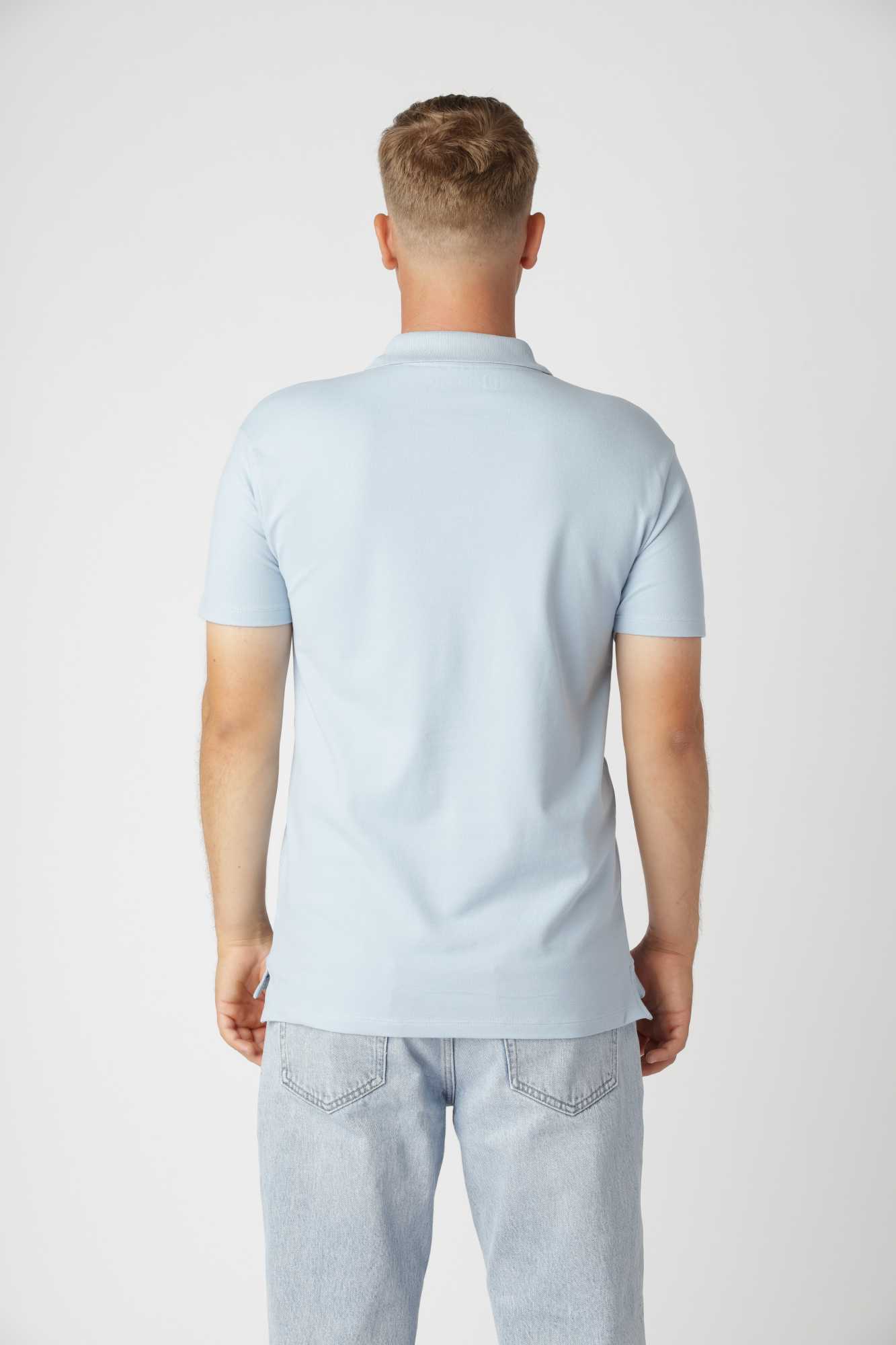 Premium Polo Shirt, Sky blå