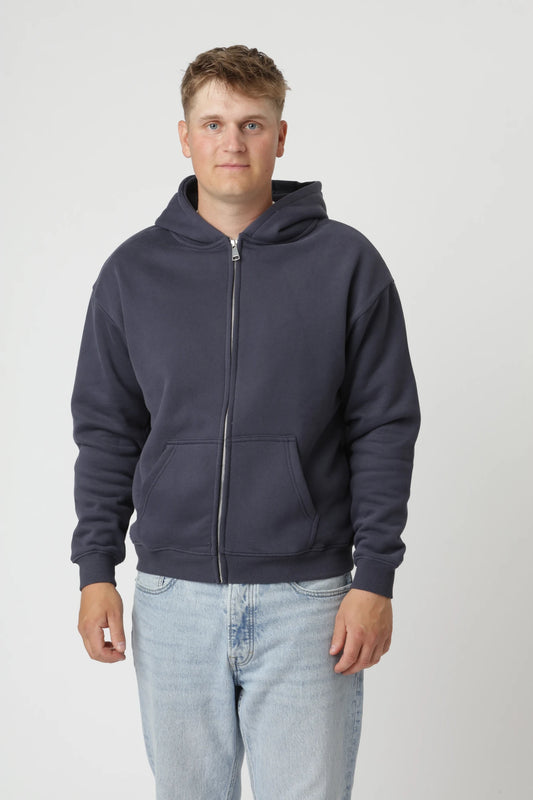 Premium Zipup Hoodie, Navy