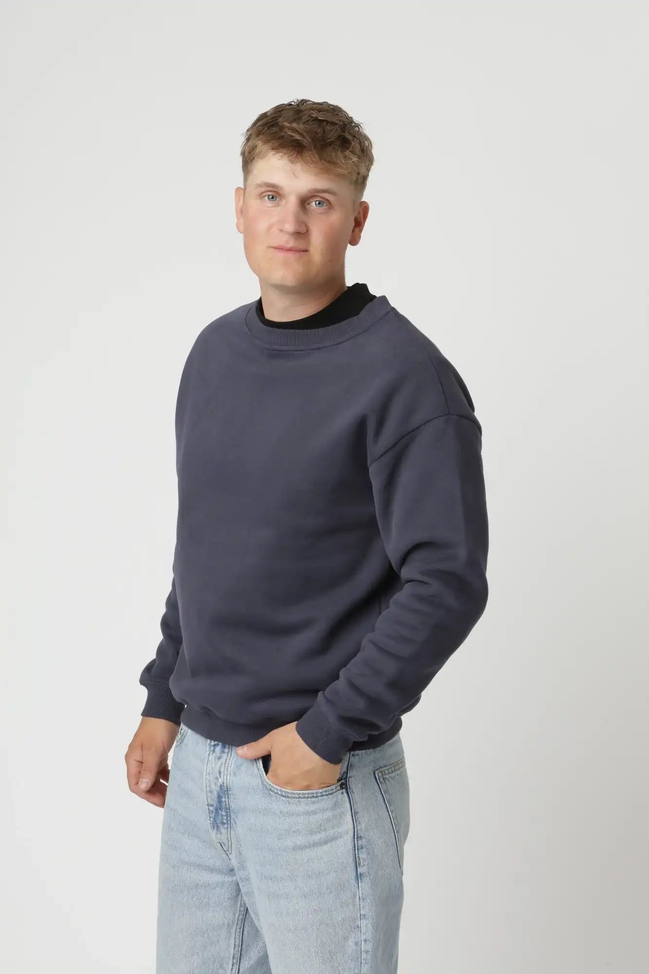 Premium Crewneck, Navy