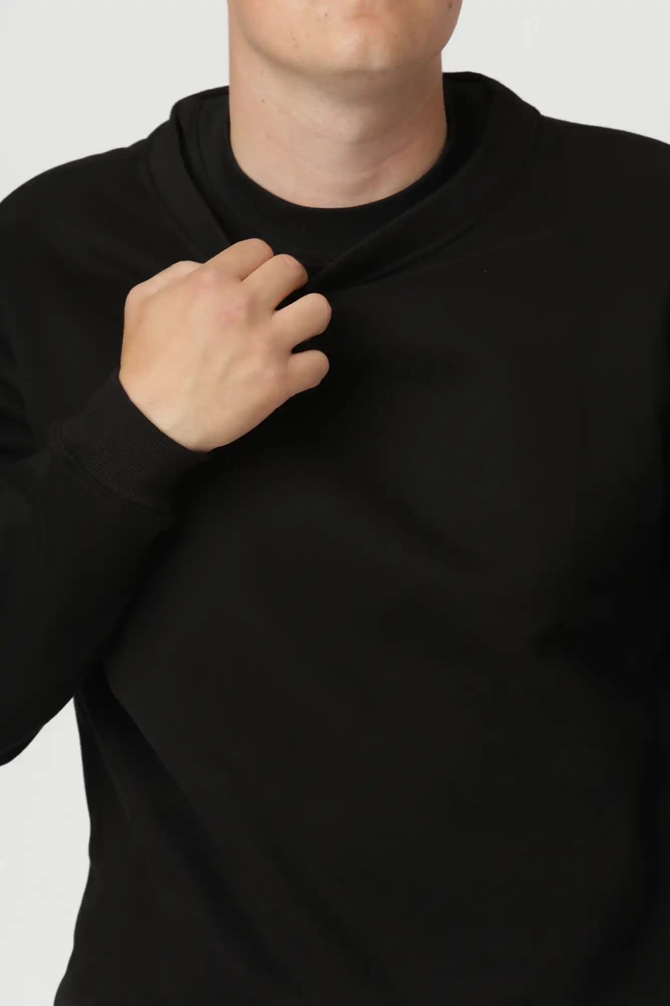 Premium Crewneck, Sort