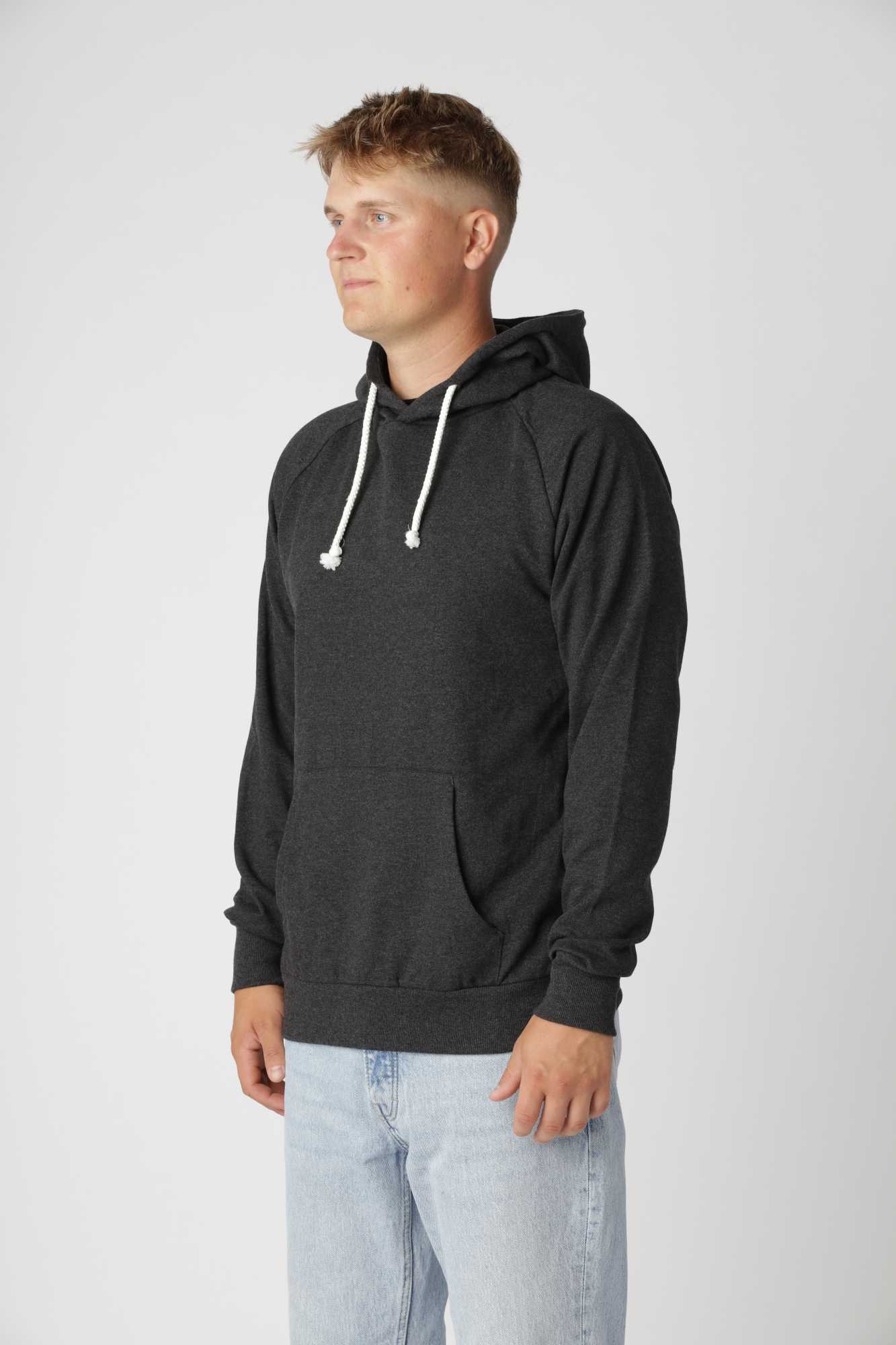 Basic Hoodie, Antracit Grå