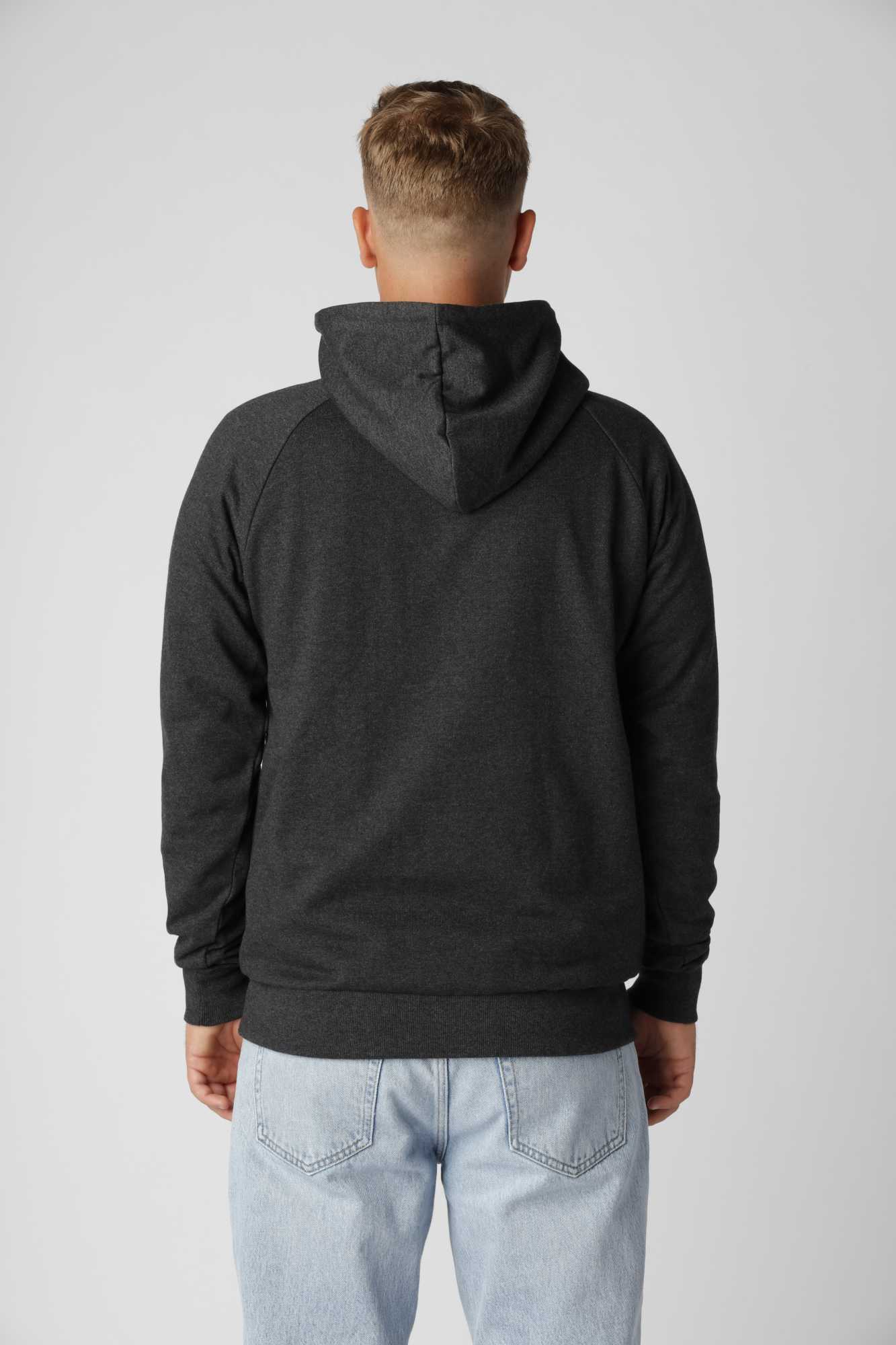 Basic Hoodie, Antracit Grå