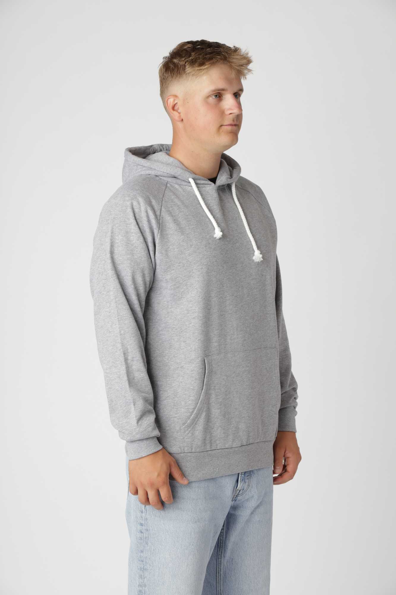 Basic Hoodie, Oxford Grå