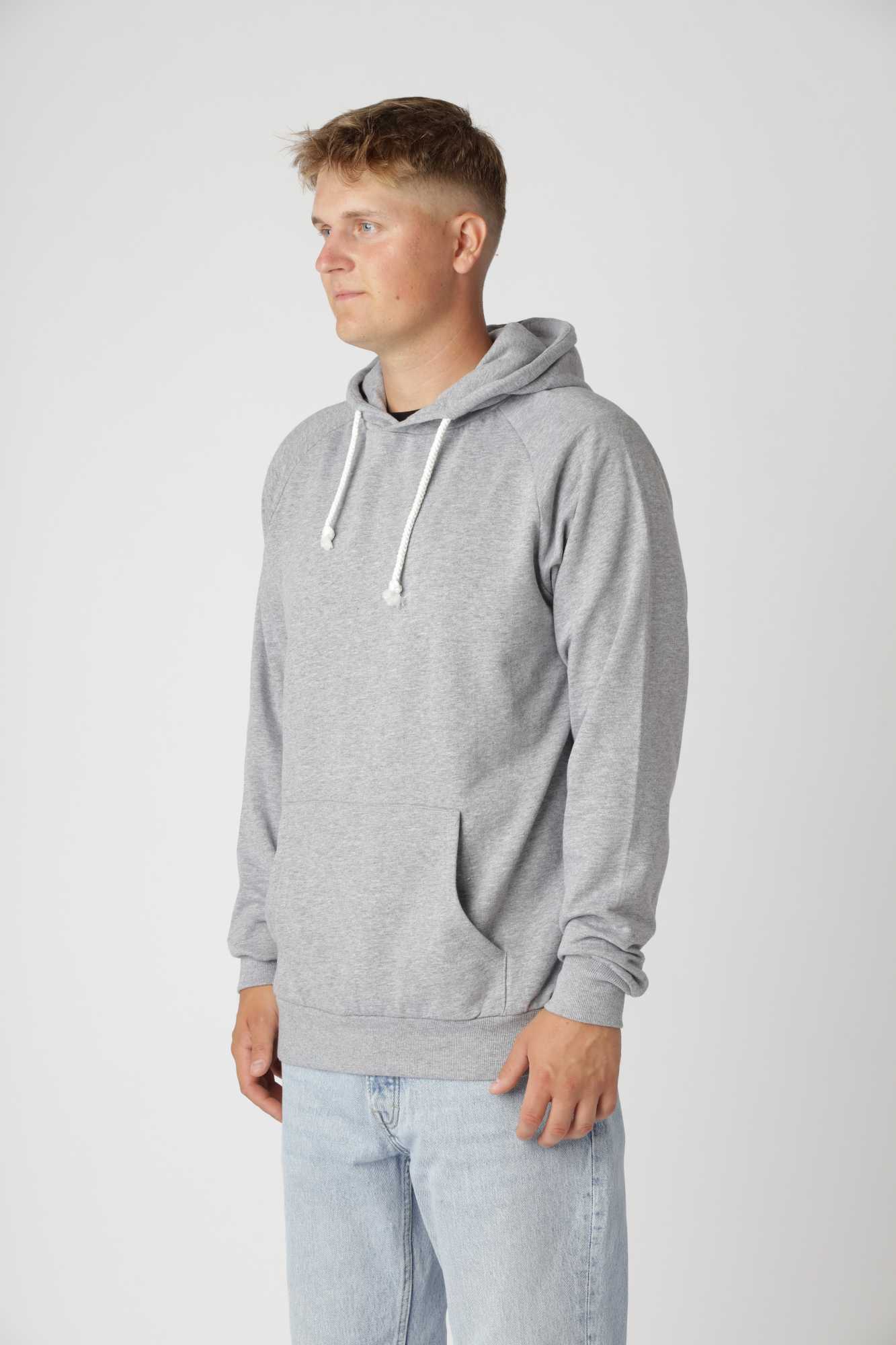 Basic Hoodie, Oxford Grå