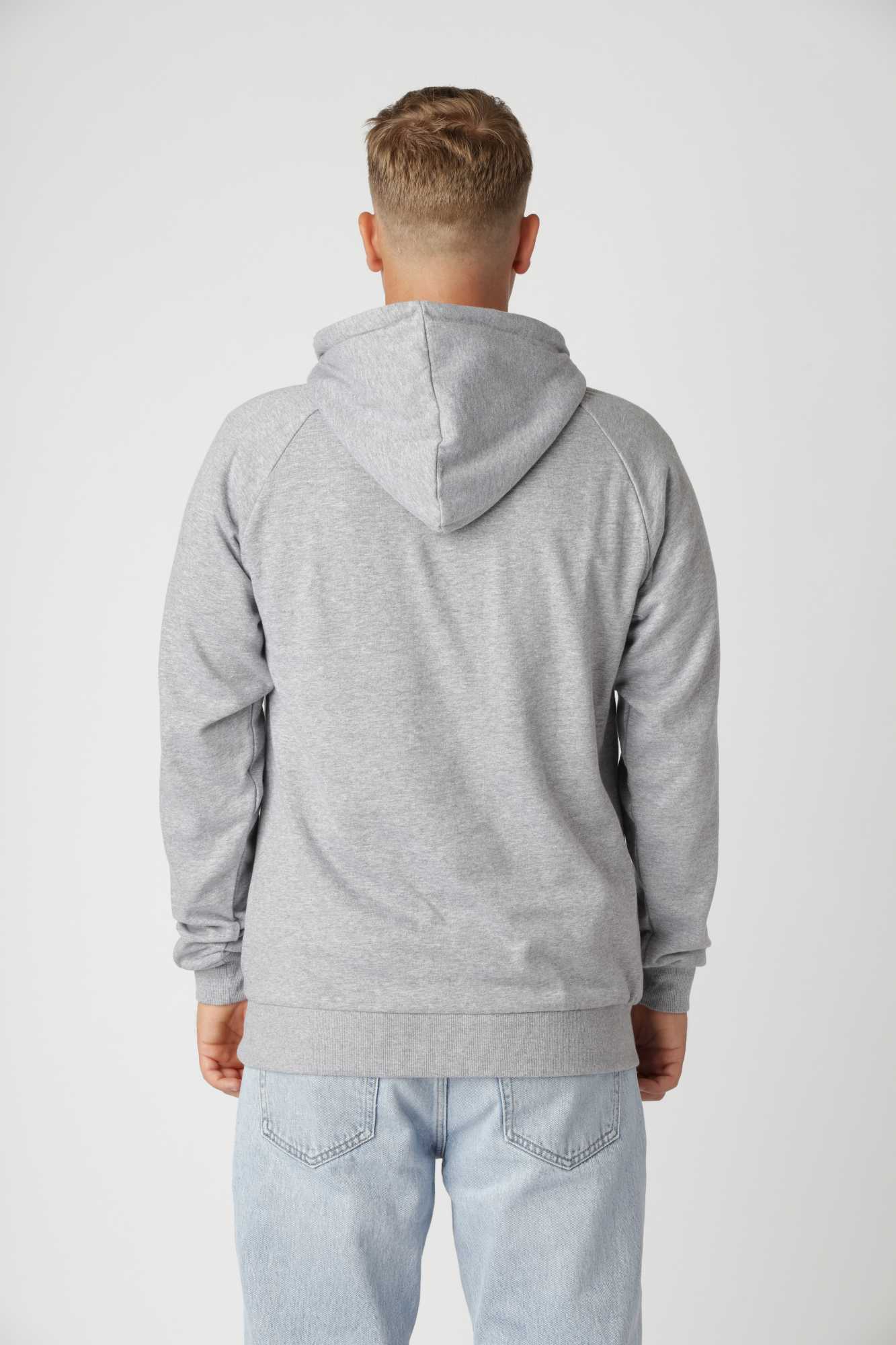 Basic Hoodie, Oxford Grå