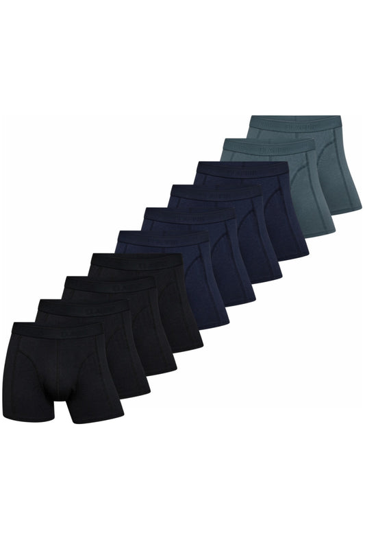 Bambus underbukser 10-pak, Tights - Claudio, Sort/Navy/Petroleum